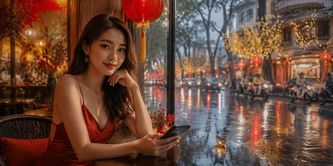 Người dùng TP.HCM thưởng thức cà phê buổi sáng và trải nghiệm casino trực tuyến trên điện thoại